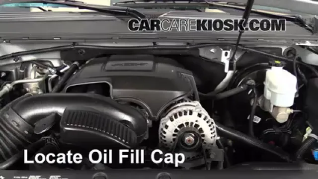 2013 Chevrolet Tahoe LT 5.3L V8 FlexFuel Aceite Agregar aceite